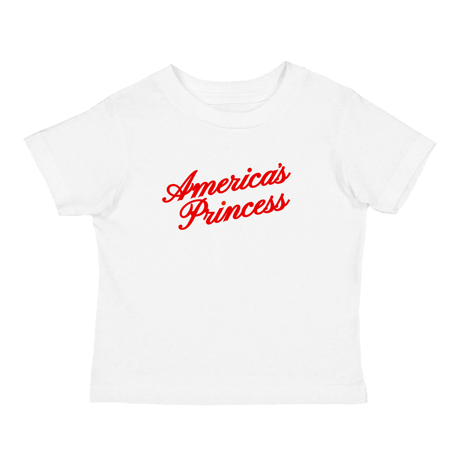 America's Princess Baby Tee - Cherry Red