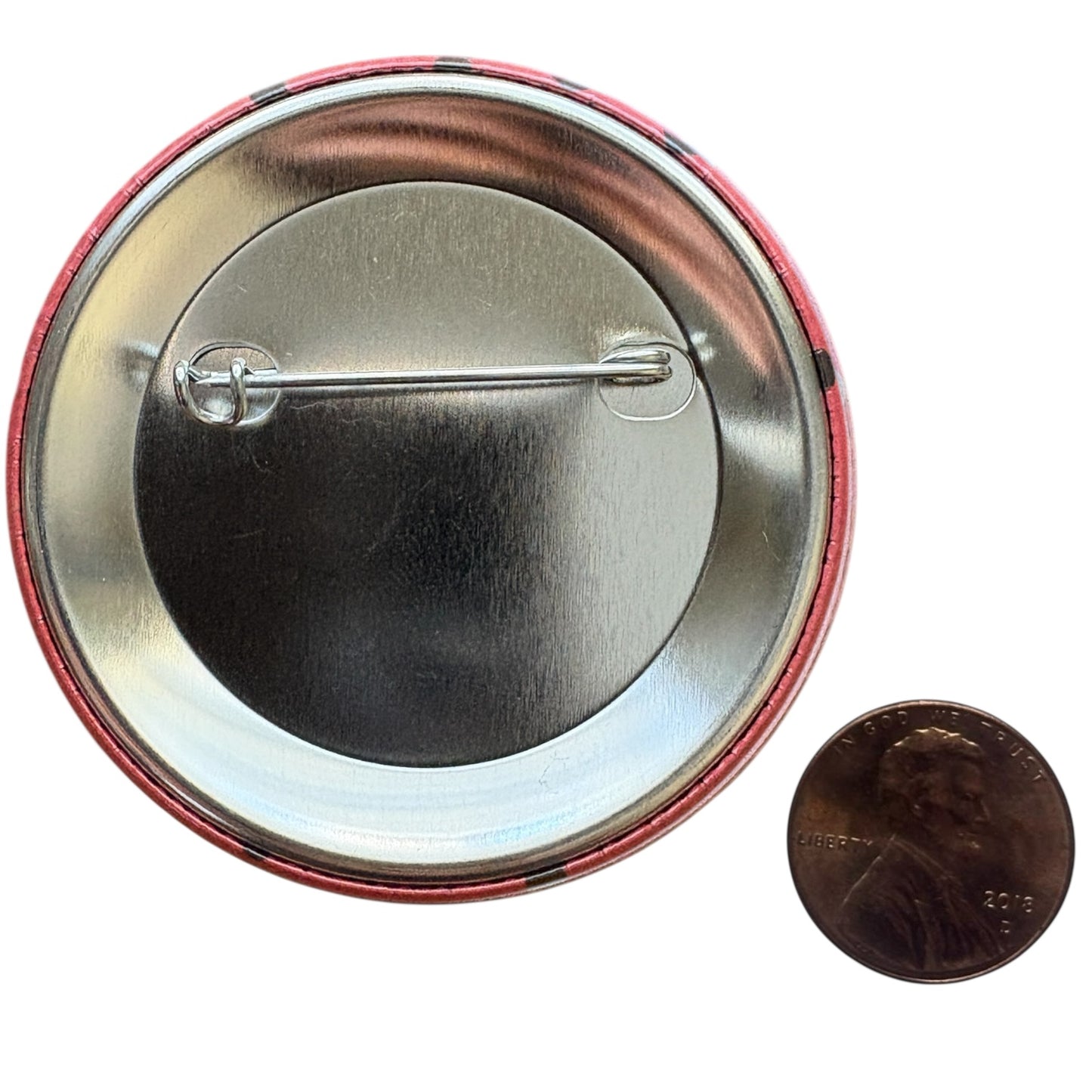 Love You Lots Polka Dot Button (Ladybug)