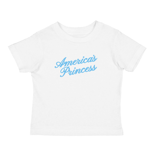 America's Princess Baby Tee - Powder Blue