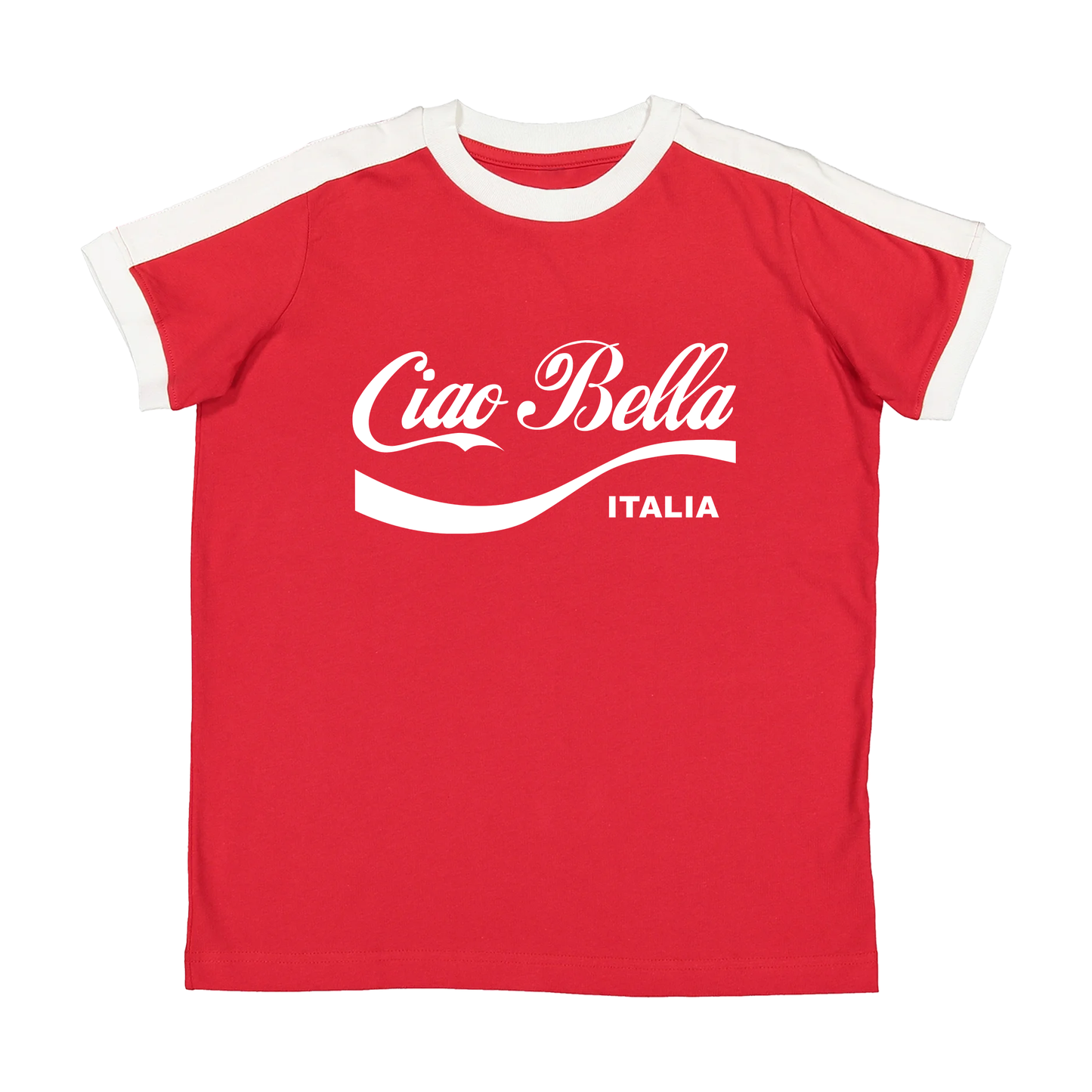Ciao Bella Italia Ringer Baby Tee