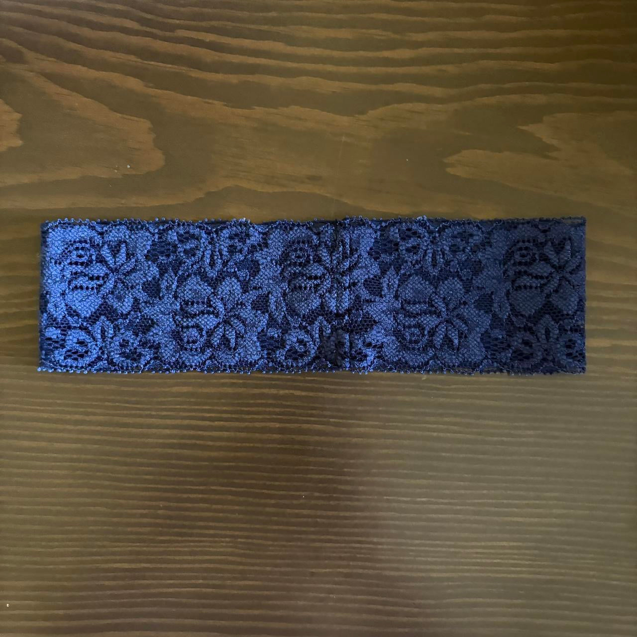 Navy Lace Headband