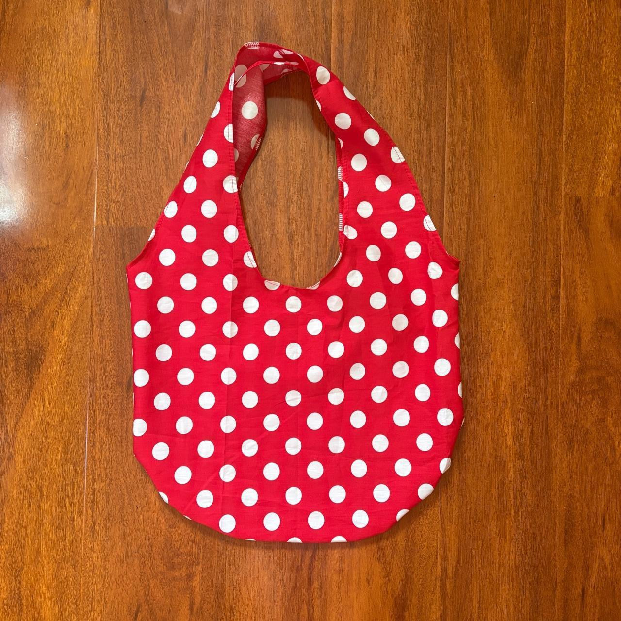 Red & White Polka Dot Tote Bag