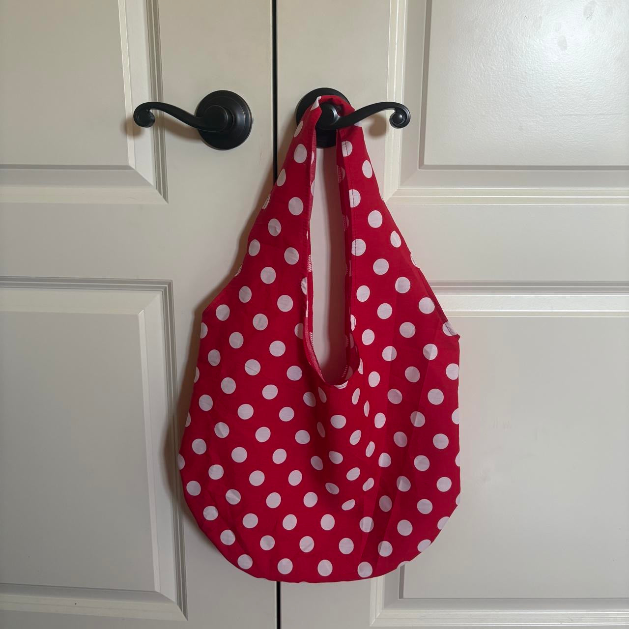 Red & White Polka Dot Tote Bag