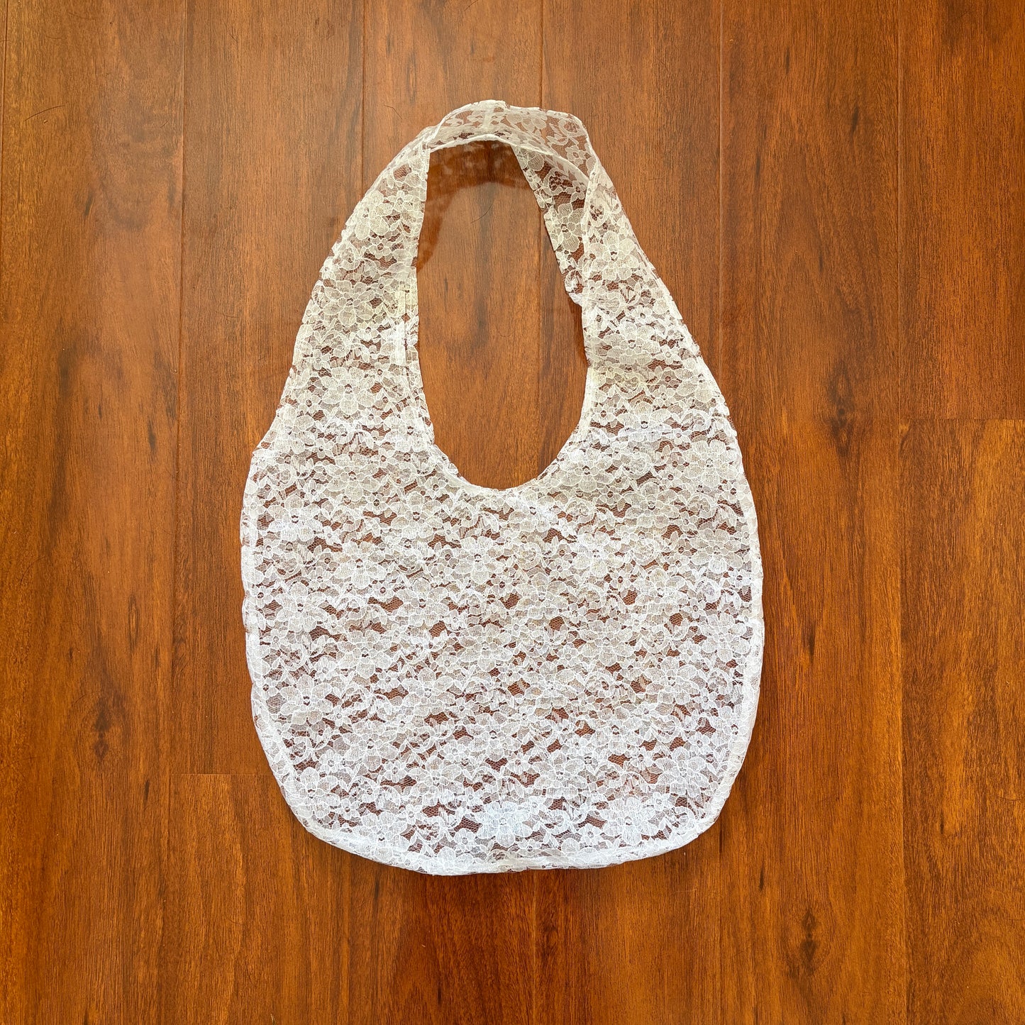 White Lace Tote Bag