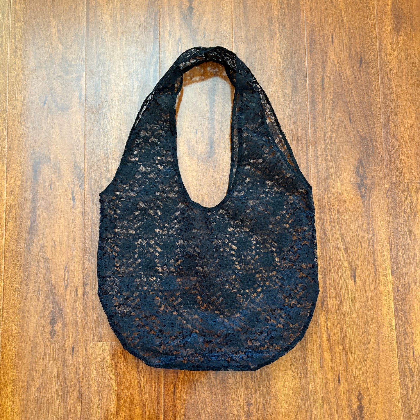 Black Lace Tote Bag