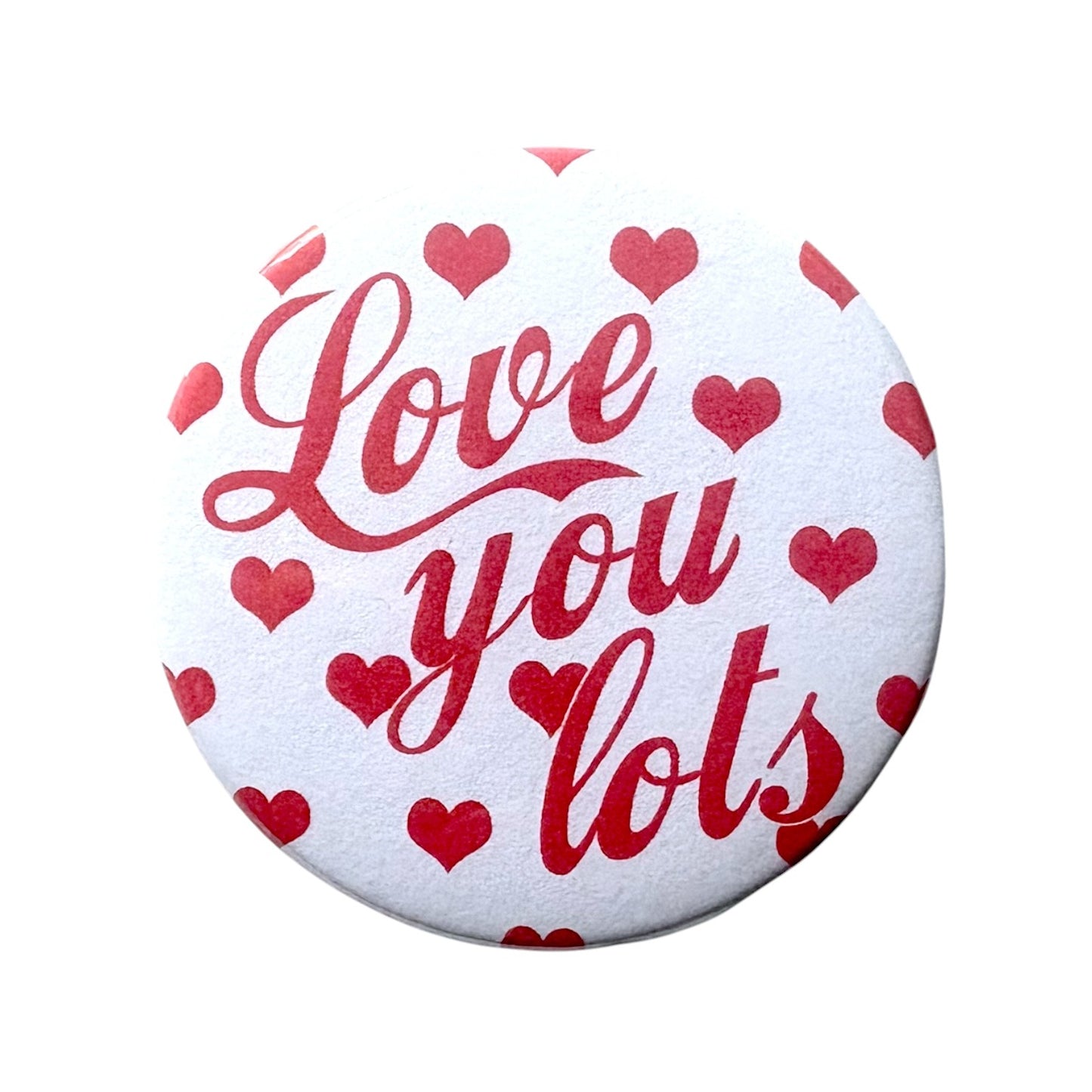 Love You Lots Hearts Button