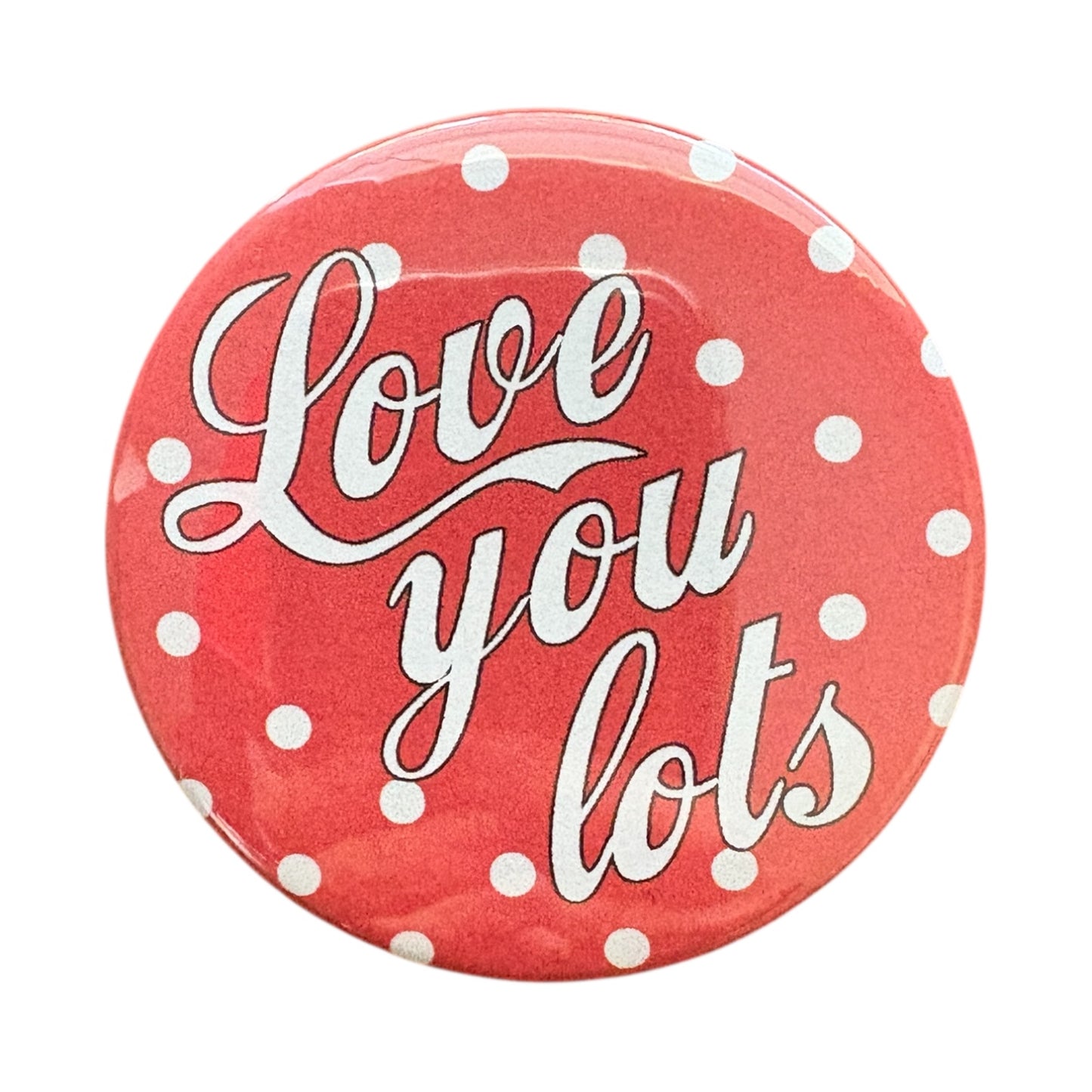 Love You Lots Polka Dot Button (Minnie)